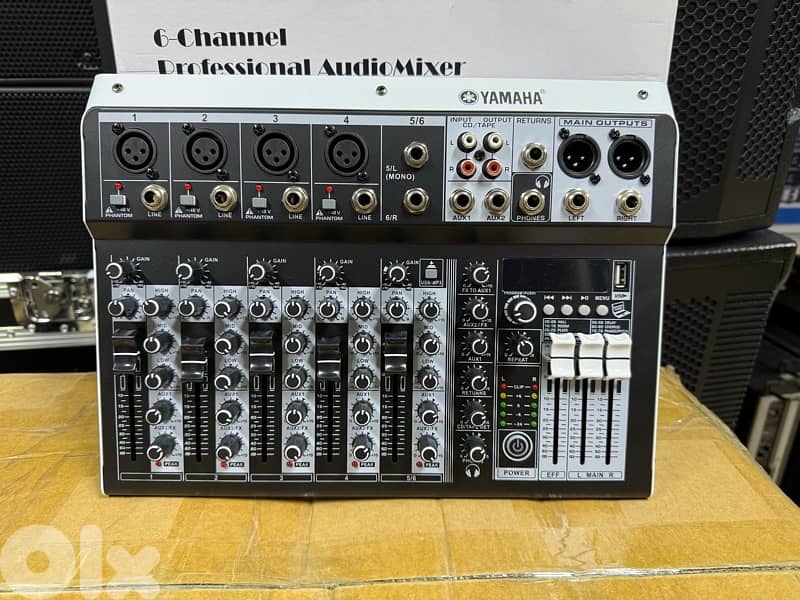mixer yamaha 6 channel اسعر جملة 0