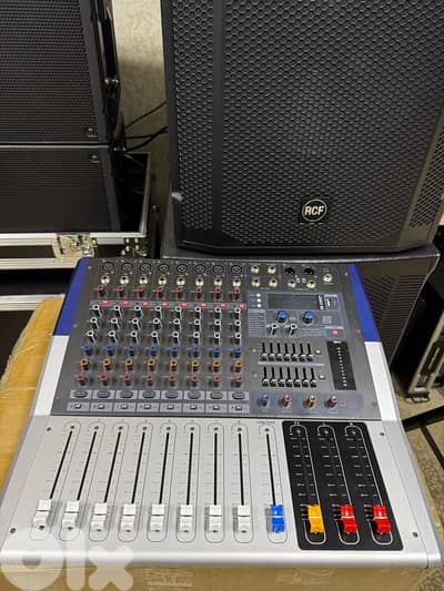 mixer yamaha with power 8 channel جديد