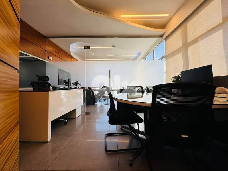 JH25-4547 Furnished office 80m2 for rent in Achrafieh, $ 1,250 cash 0