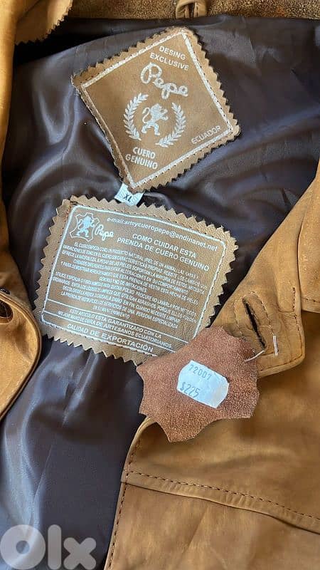 صفقة جملة! 15 جاكيت جلد طبيعي أصلي PEPE ECUADOR | مخزون للتجار 9
