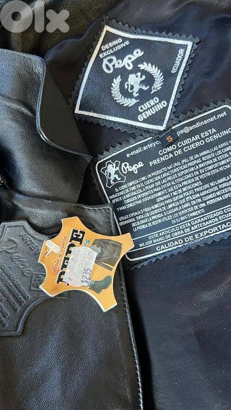 صفقة جملة! 15 جاكيت جلد طبيعي أصلي PEPE ECUADOR | مخزون للتجار 15