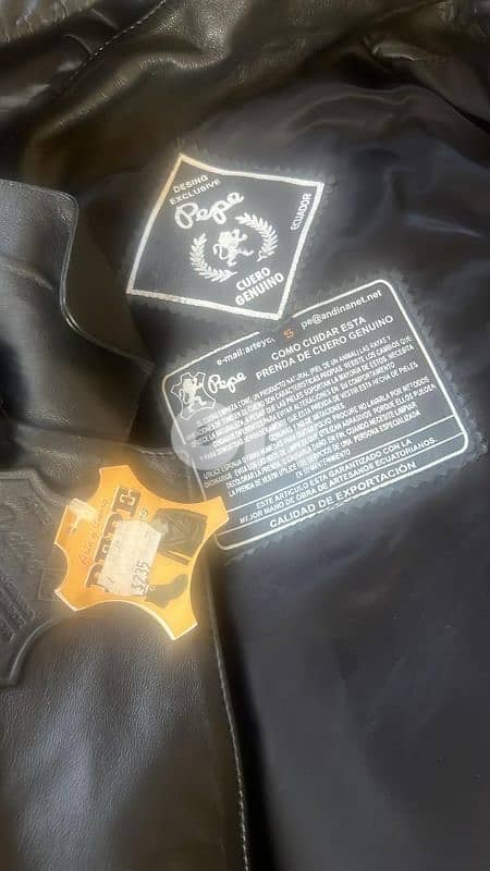 صفقة جملة! 15 جاكيت جلد طبيعي أصلي PEPE ECUADOR | مخزون للتجار 16