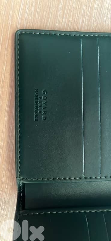 Brand new Dark green Goyard wallet