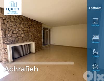 265 SQM Apartment For Sale In Achrafieh شقة للبيع #JZ230724
