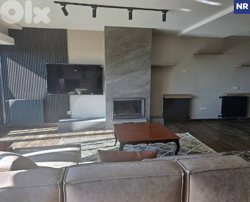 Charming Duplex Chalet in Tilal Faqra For Rent/تلال فقرا REF#NR129118 0