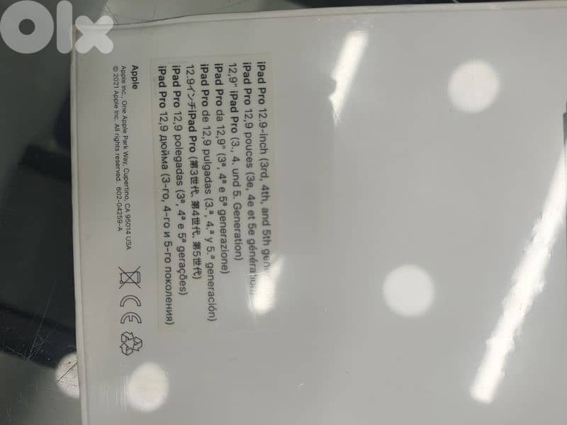 Apple ipad pro m1 12.9  512GB 3