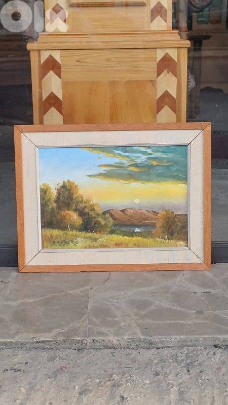 لوحة رسم زيتي اوروبية 0