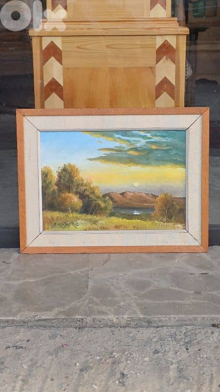 لوحة رسم زيتي اوروبية 1