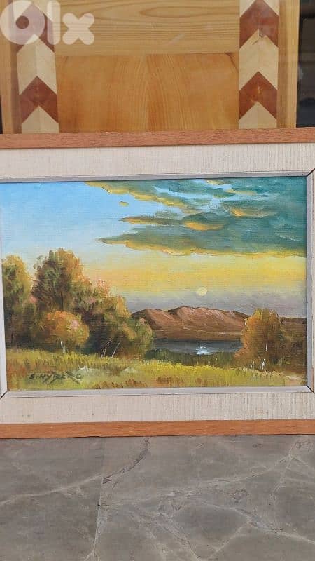 لوحة رسم زيتي اوروبية 3