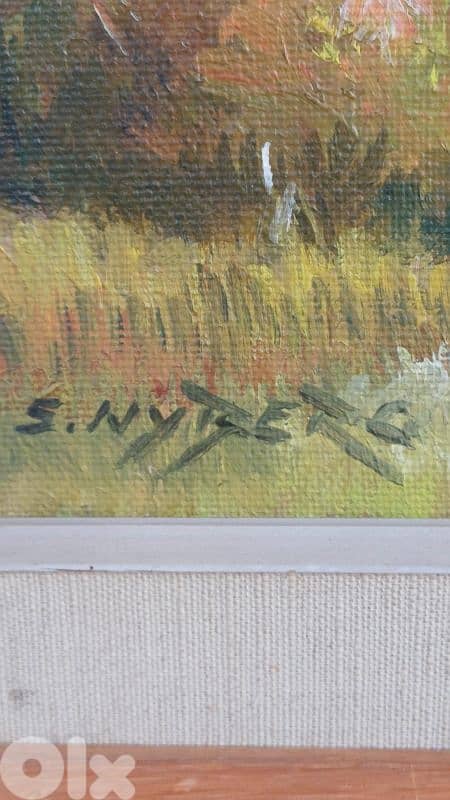 لوحة رسم زيتي اوروبية 6