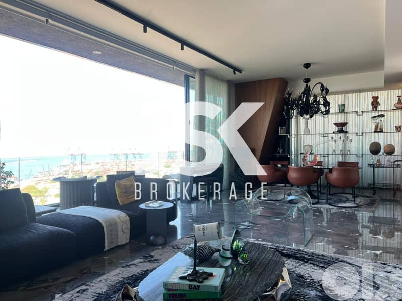L19791 - High-End Apartment with Sea View For Sale in Mar Mikhael 0