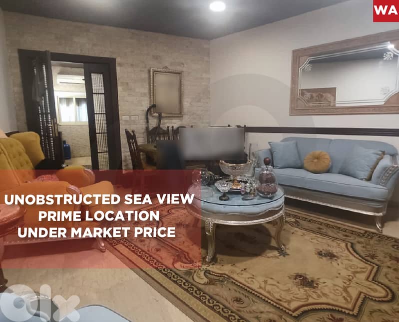 Unobstructed sea view, Spacious, aley, khaldeh/خلدة  REF#WA129136 0