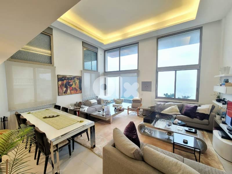 FULLY FURNISHED MODERN DUPLEX FOR SALE IN AIN SAADEH SEA VIEW,(AS-288) 0