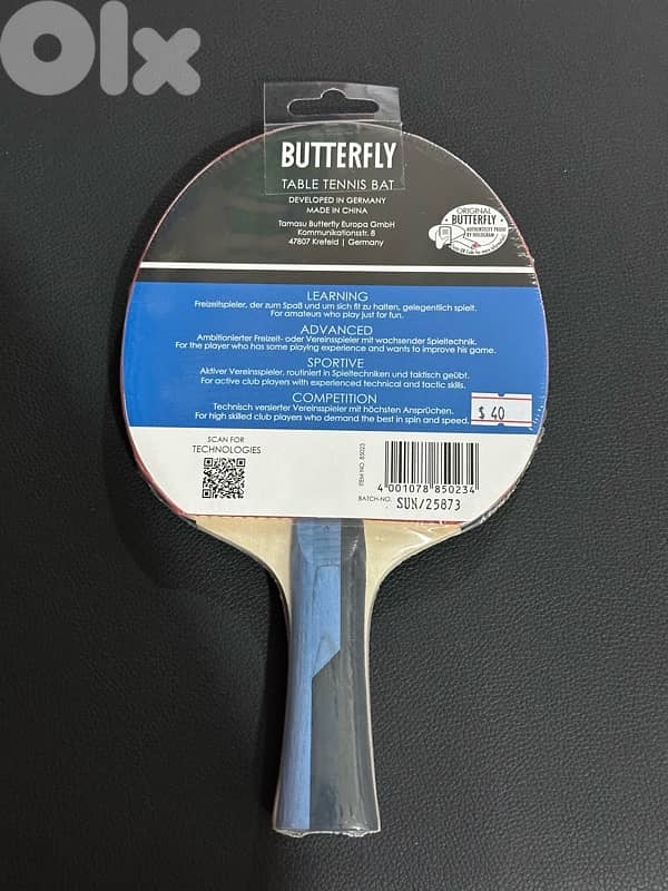 Butterfly sapphire racket 1
