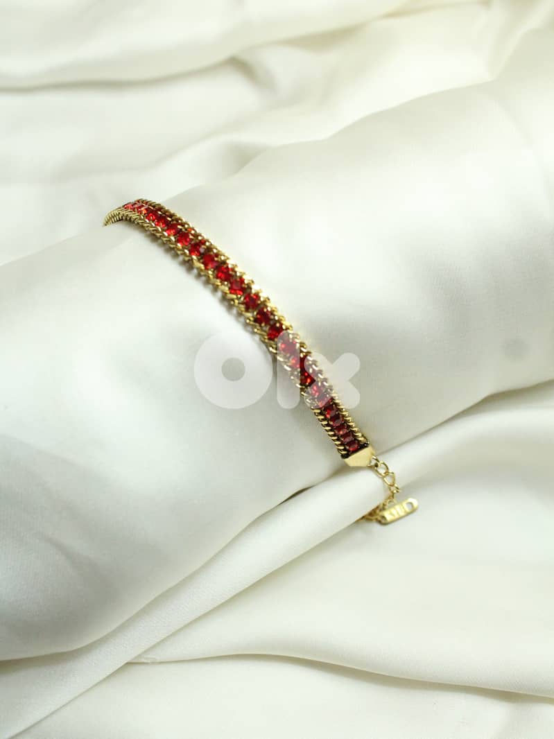 Red Stones Bracelets 0