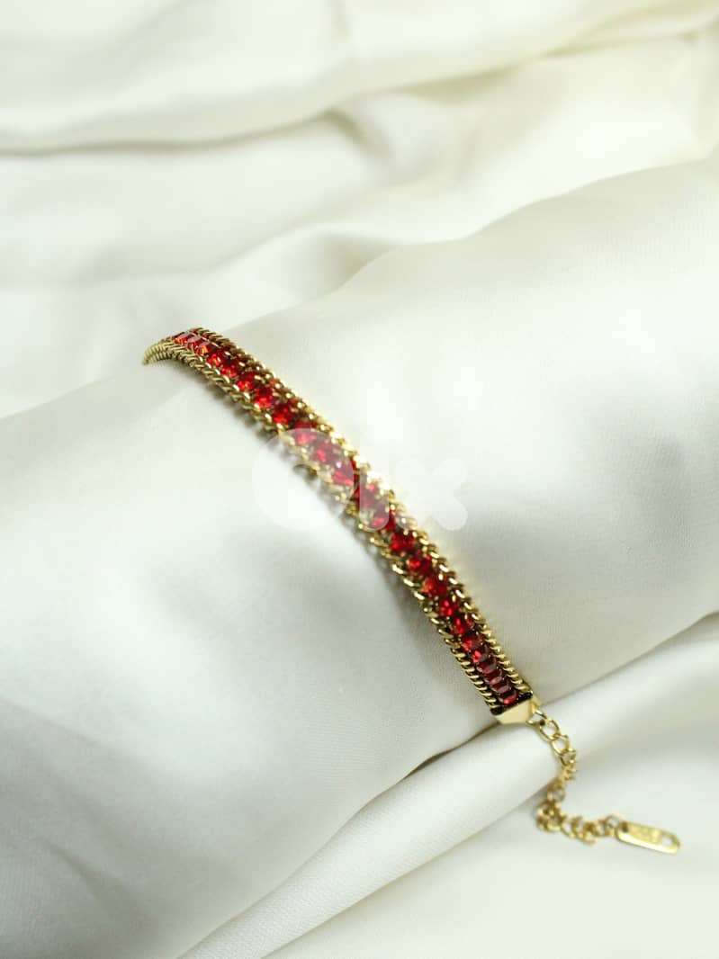 Red Stones Bracelets 2