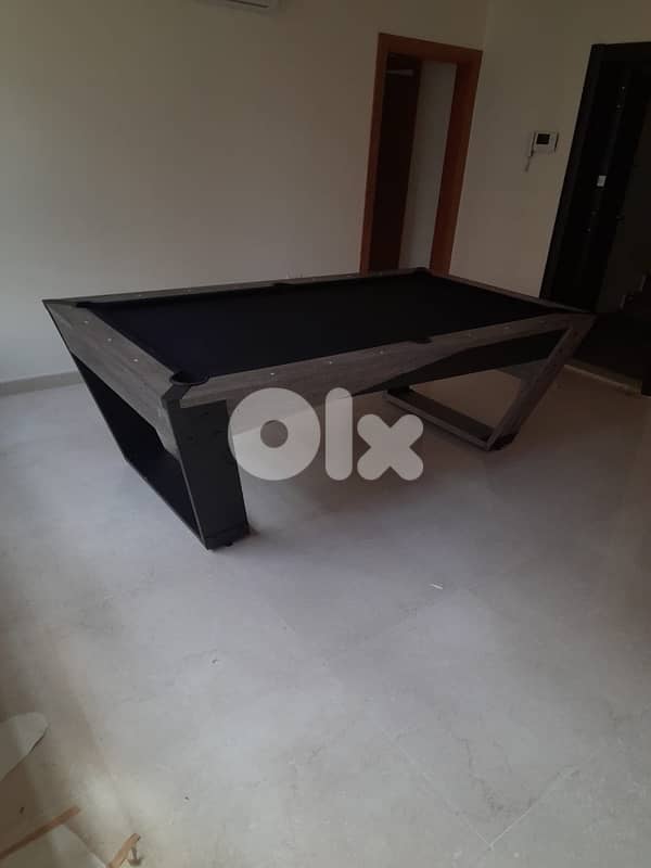 Pool table 8 feet Modern Table With Black Cloth 1