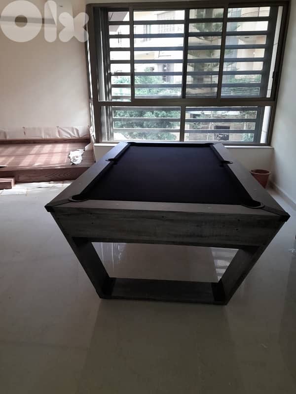 Pool table 8 feet Modern Table With Black Cloth 2