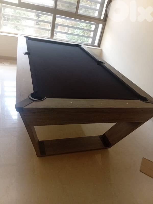 Pool table 8 feet Modern Table With Black Cloth 4