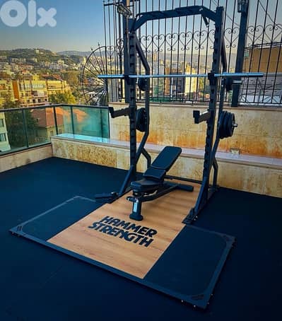 Power Rack laser اجنبي + Platform Hammer Strength