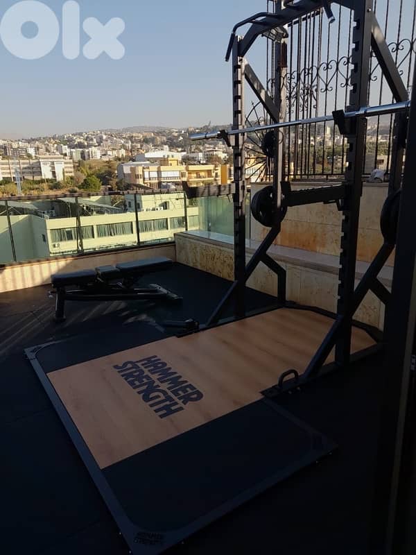 Power Rack laser اجنبي + Platform Hammer Strength 1