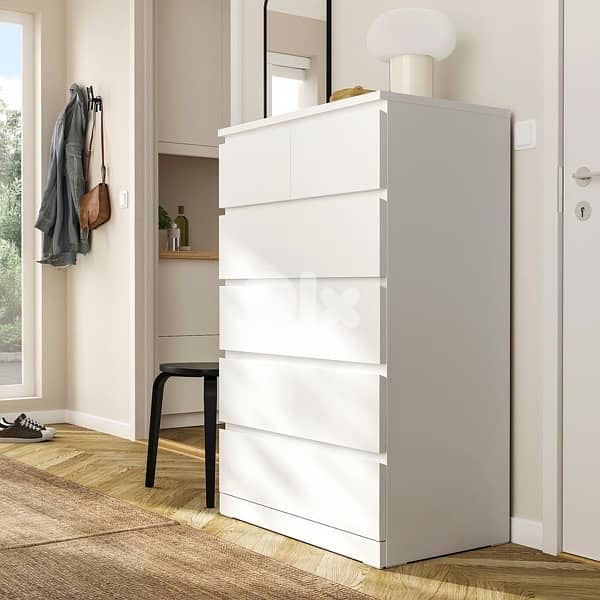 MALM 6-drawer dresser, white, 80x123 cm IKEA 4
