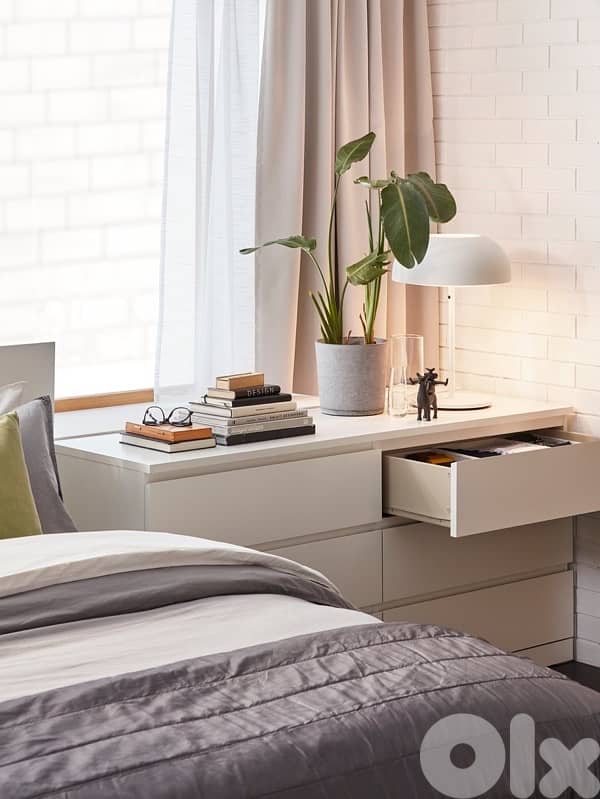 MALM 6-drawer dresser, white, 80x123 cm IKEA 5