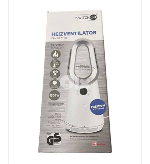 swirch on fan heater 0