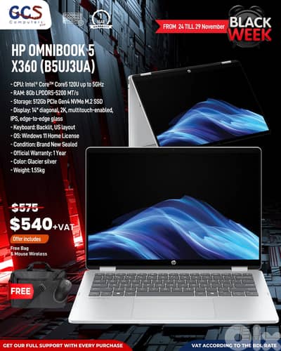 HP Omnibook 5 x360 (B5UJ3UA)