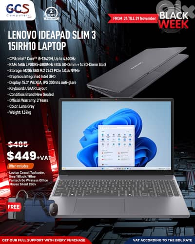 Lenovo Ideapad Slim 3 15IRH10 Laptop