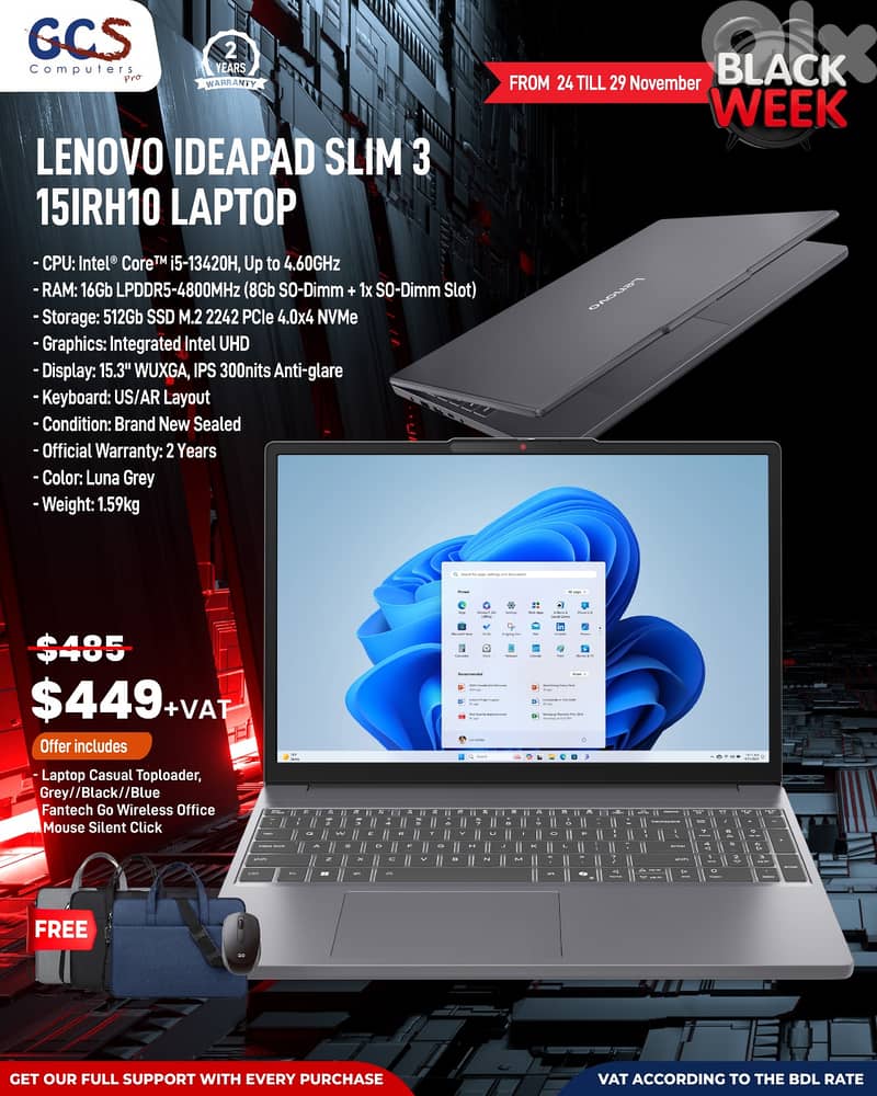 Lenovo Ideapad Slim 3 15IRH10 Laptop 0