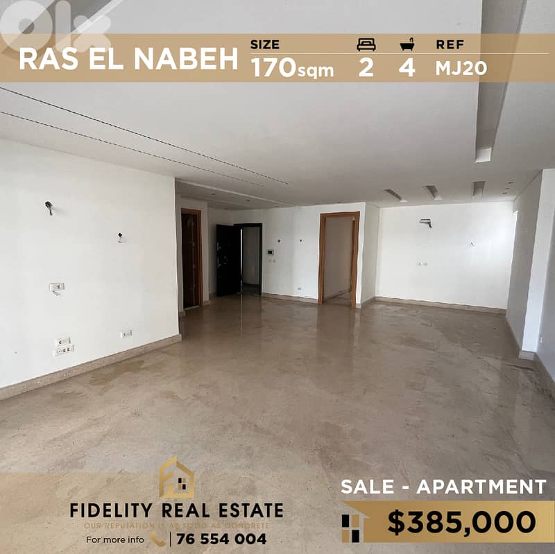 Apartment for sale in Ras El Nabeh MJ20 شقة للبيع في رأس النبع 0