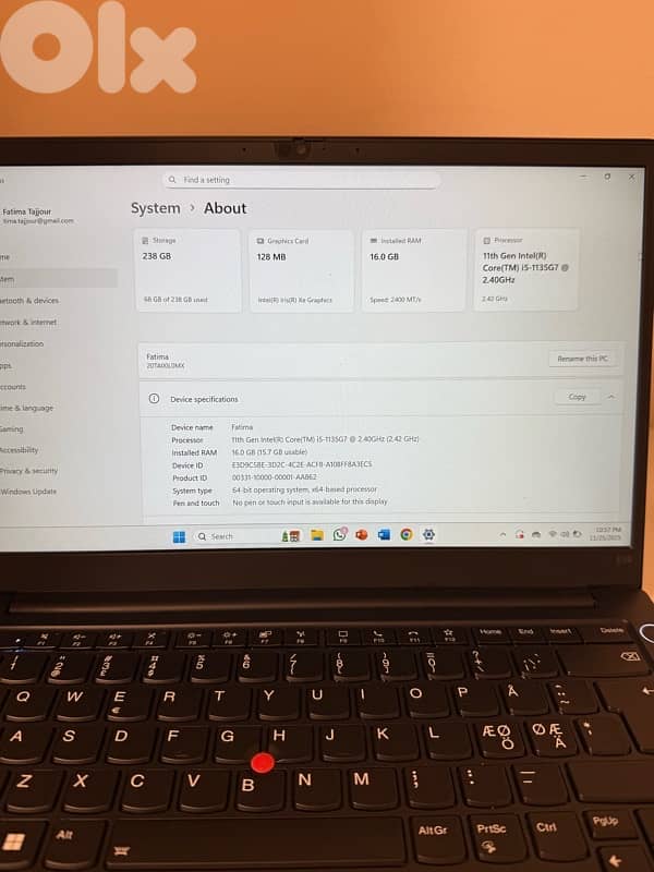 Open box lenovo thinkpad intelcore i5 for sale 1