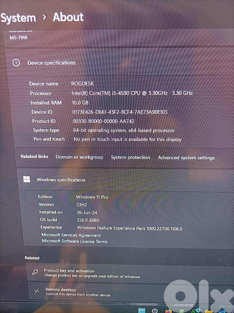 MSI CPU i5 Nvidia 1060 6GB GPU 16GB RAM 8TB + 512 SSD 6