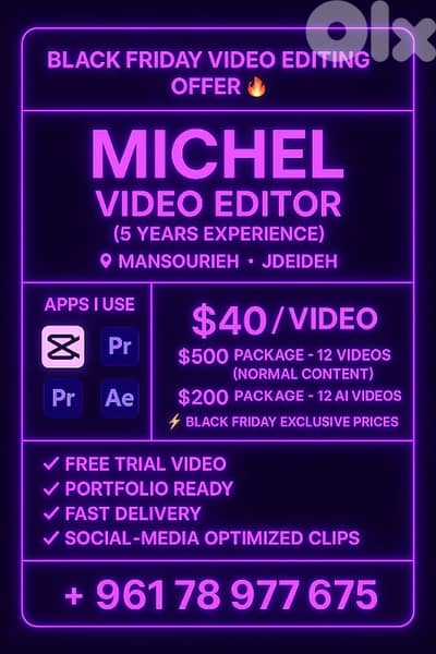 Black Friday Video Editing Offer – Elevate Your Content Now