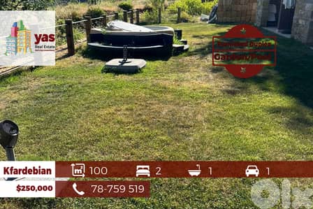 Kfardebiane 100m2 | Furnished Duplex | Garden | Pool | SD