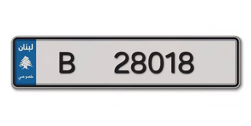 2 Plate Number For Sale (28018 A & B) 2