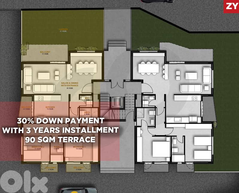 Great deal, Terrace, high-end finishes, rachiin/رشعين  REF#ZY129154 0