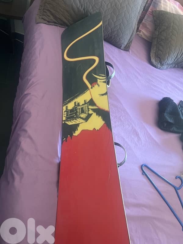 snowboard and bindings 1