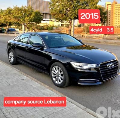 Audi A6 2015  2.0  TFSI 3.5 4cyld مصدر الشركة لبنان