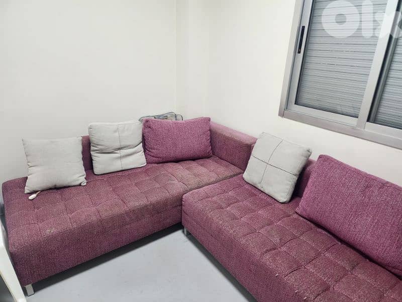 2 sofas for sale+ free big carpet 0