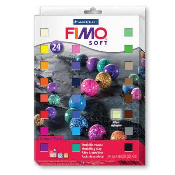staedtler fimo 24pc , note missed 6 pc 0