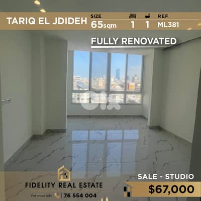 Studio sale in Tariq El Jdideh ML381 استوديو  للبيع في طريق الجديدة