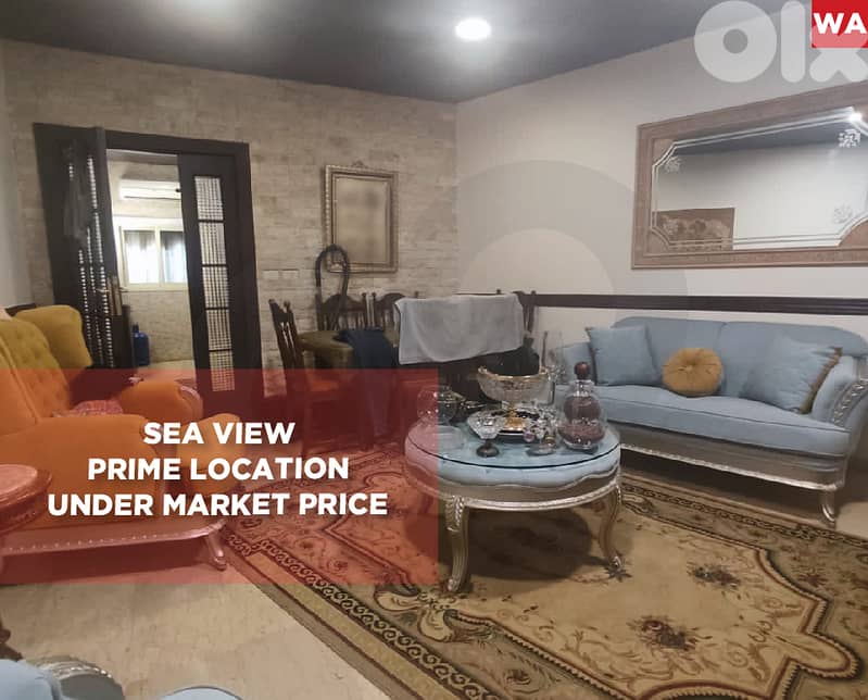 Unobstructed sea view, Spacious, aley, khaldeh/خلدة  REF#WA129136 0