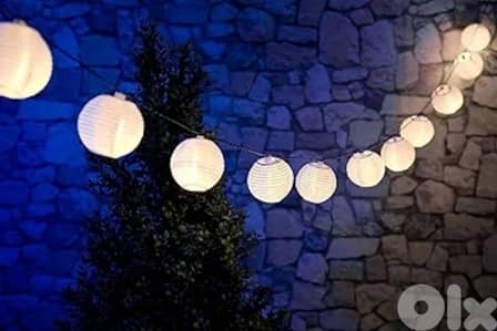 easymaxx solar lantern chain , 10 lights