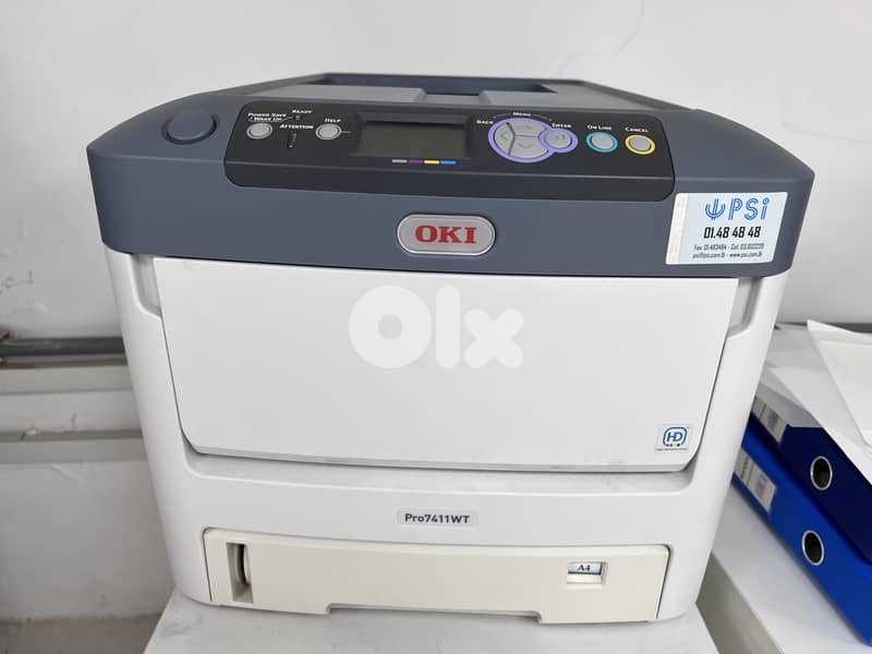 OKI Pro7411WT white toner printer 1