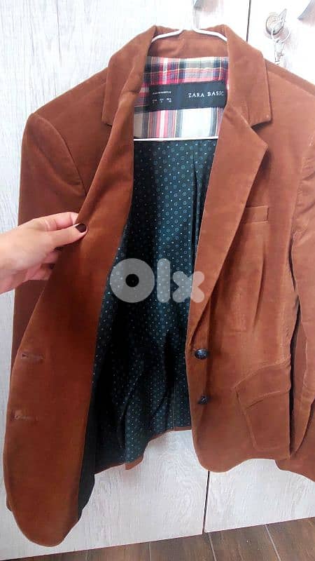 Brown zara blazer 1