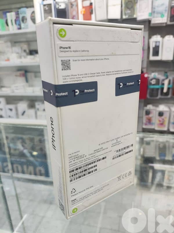 Apple iPhone 16 256GB (Back and Screen Warranty) 1