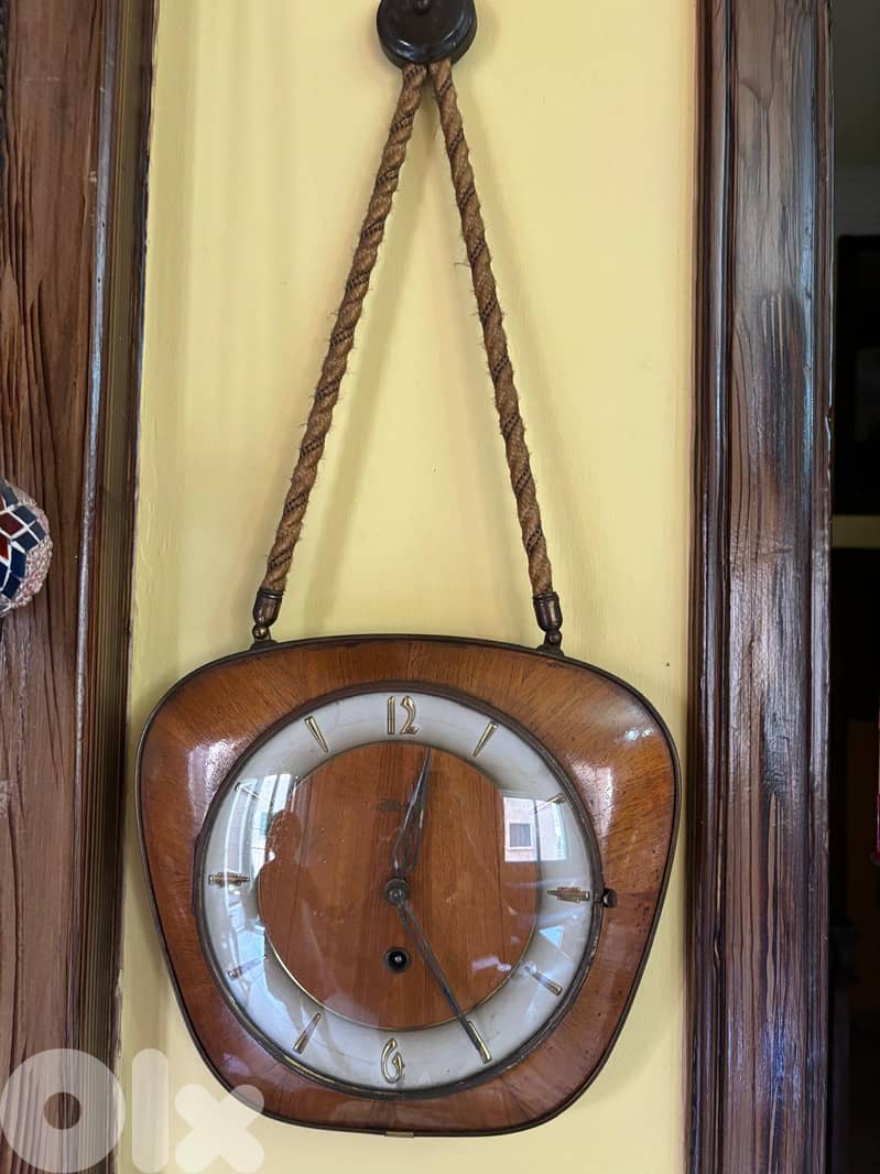 Vintage Clock Set – Mantel Clock + Wall Clock 1