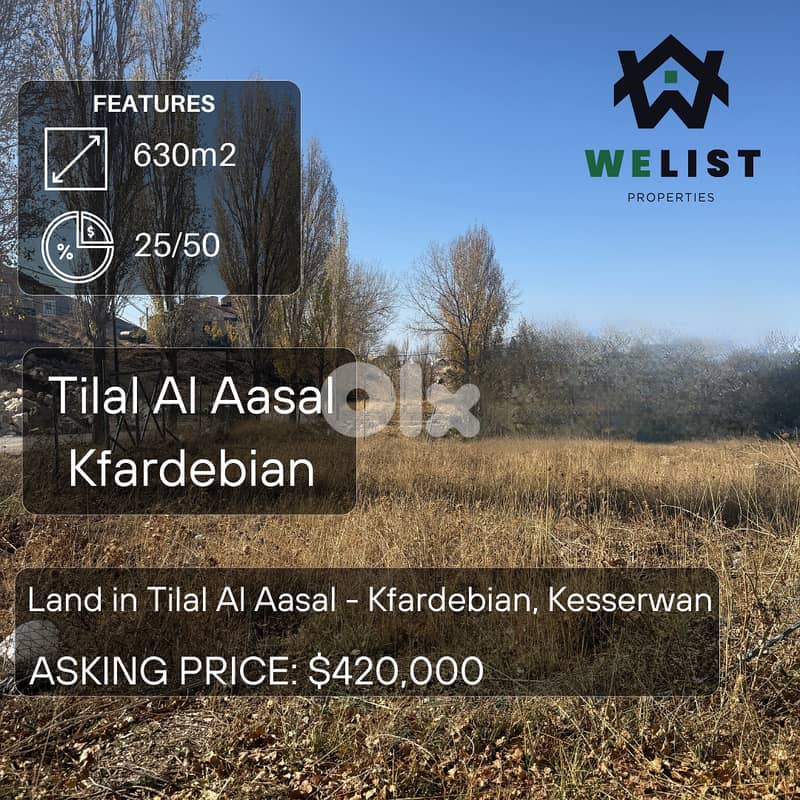 Land for sale in Tilal El Aasal ارض للبيع في منطقة تلال العسل 0